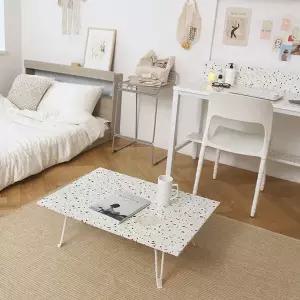 (무료배송) 테라조무늬 800접이식 좌식테이블 접이식책상 BJ5624