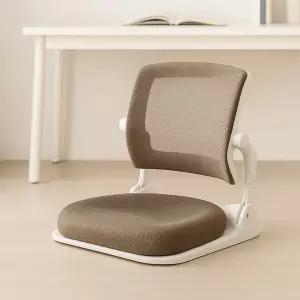 7cm쿠선두툼한 좌식디자인체어 접이식의자(화이트) BJ3338