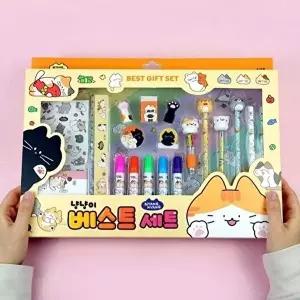 베스트 문구세트 냥냥이 캐릭터문구 문구 초등학생학 (KYR-WFH0X0I)