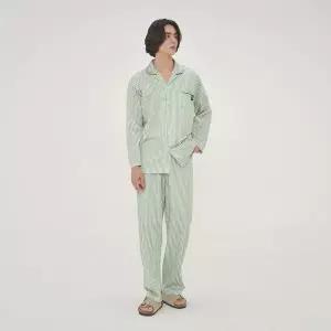 오르시떼 남성 D802 네르하 긴소매 파자마 세트