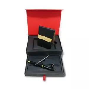SwissWagner 소가죽 머니클립24K도금+CEO볼펜 세트 WCB3E02