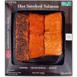 [해핑] 코스트코 FOPPEN 훈제 연어 스테이크 453g(세가지 맛)