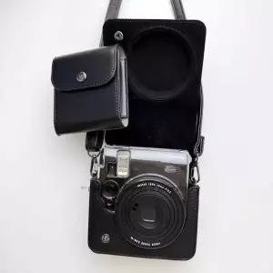 후지 폴라로이드 가방 미니99 12/90 제품 보호 커버 레트로핏 세트 카메라 가방 가죽 쉘 투명 가방 카메라