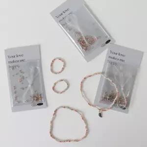 동대문 DIY 악세사리 세트 키트 만들기 로즈 여름 팔찌 재료 반지 썸머 링 비즈