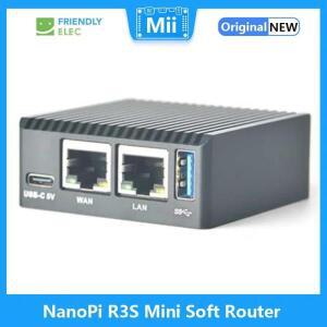 친화적인 NanoPi R3S LTS 1GB/2GB RAM 0GB/32GB EMMC 미니 소프트 라우터 (Rockchip RK3566 안드로이드 박