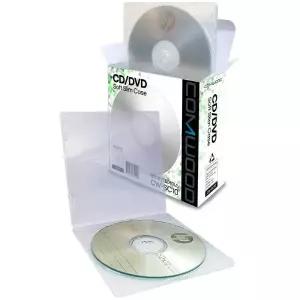 컴우드 공CD/DVD 반투명 연질케이스 10장