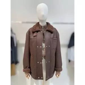 갤러리아 시슬리 (25겨울) 더블 페이크 레더 무스탕 SALE33561 BR