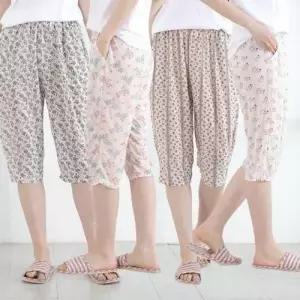 7부 인기 여성여름바지 몸빼바지 고무줄 감성 작업복 WFJ34JZ