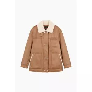 [롯데백화점]시슬리 더블 인조 레더 무스탕 SALE33561