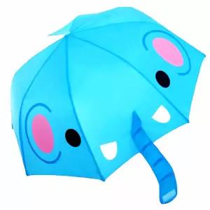 코끼리 캐릭터 유아 여름 우산 동물 아동 소품 키즈 액세서리 패턴 디자인 방수 용품