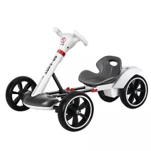 접이식 사륜 바이크 휴대용 고카트 충전식 전동차 사발이 화이트