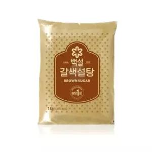 WL 백설 갈색설탕 1kg X 16개 업소용설탕 마카롱만들기 식재료 설탕대용량 황갈색