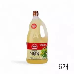 WL 해표 대두유 1.8L X 6개 콩기름 업소용 식당 대용량식용유 식자재 튀김유 튀김기름 식자재