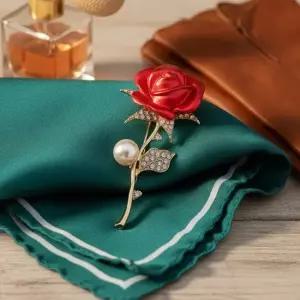 별별창고) 장미 브로치 어버이날 스승의날 뱃지 부모님 결혼기념일 선물 카네이션브로치