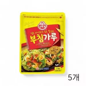 WL 오뚜기 부침가루 1Kg X 5개 식자재 바삭한 부침용 분말가루 제사음식 부침개 명절전
