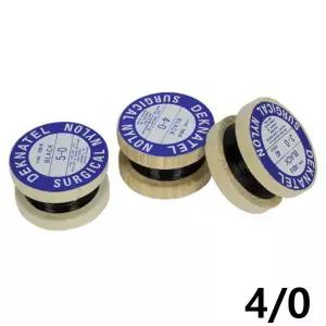 블랙롤나이론 40yds 36.5m 4 0 비흡수성 병원 봉합사 의료용 봉합실 수술용실 비흡수성