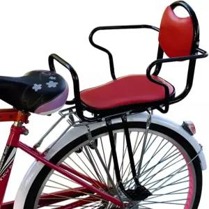 2세에서 8세 사이의 뒷좌석 자전거 시트 하네스 팔걸이 및 페달이 있는 장착 시트(최대 110파운드)