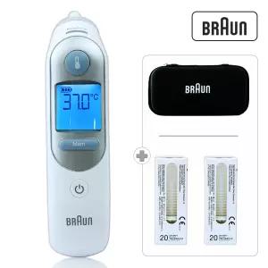 (행사) 브라운 써모스캔 귀 체온계 IRT-6510(필터 21)+ 파우치+필터 40개 [신생아 아기 출산 선물 용품]