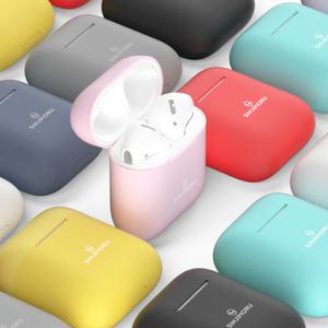 신지모루 에어팟 팟스킨 1/2세대 3세대 프로 2 슬림 실리콘 TPU 투명 케이스 무선 이어폰 파우치 스킨 커버