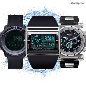 미앤유 스마트 디지털 전자손목시계 방수 남성 군인 스포츠 패션 Brand Watch