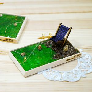 미니어쳐 소품 민물/강 낚시 세트 (색상 랜덤) 납골당꾸미기