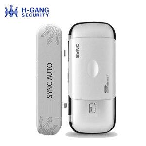 혜강씨큐리티 AUTO-TG330 클립형 양문형 카드키2개  유리문도어락 유리도어록 강화도어번호키 상가문도어