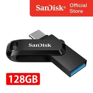 [샌디스크]USB 메모리 SDDDC3 울트라 듀얼 GO C타입 OTG 128GB 128기가 USB 3.2 Gen1 블랙 BLACK 무료배송