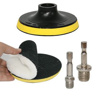 원형 샌딩 패드 벨크로 그라인더 전동드릴 양모패드