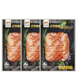목우촌 오메가3 오리훈제 슬라이스 400gx3개