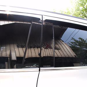 올란도 B필러 미러플레이트(6p) / 기둥몰딩 고광택 블랙몰딩