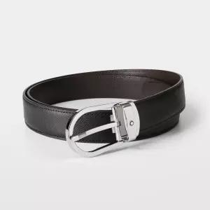 몽블랑 리버시블 남성 레더 벨트 113834