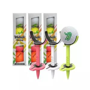 [Volvik]볼빅 컬러골프공 콩버전 12구더즌+기능성 특허 슬라이스 방지 골프티 TA2515200