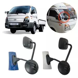포터2 앞범퍼 G타입 광각 보조미러 부착형 백색/청색 택배 화물 사이드 시야확보 사각지대해소 DIY 셀프