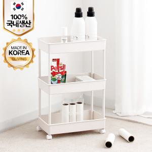 심플 이동식 트롤리 틈새 바퀴달린 선반 기저귀선반 트레이