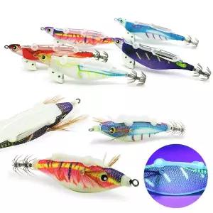 [비블랙] 삼봉에기 생미끼에기/래틀/UV글로우/한치,갑오징어,무늬오징어