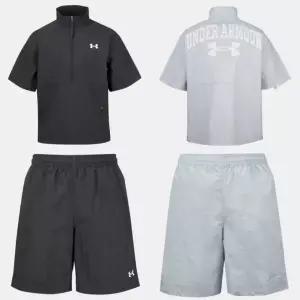 [언더아머](타임스퀘어점패션관)남자 트레이닝복 6007565-6007566 APAC 우븐 스포츠 윈드브레이커 세트 ...