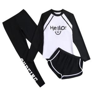 투나이언 아동수영복 주니어 여아 어린이 초등학생 수영복 래쉬가드 세트 상의 하의 레깅스 생존수영 실내 물놀이 비치웨어 TN139K