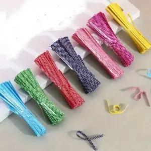 [하프클럽/알티피아]도트 빵끈 500입 크라프트 포장 철사끈 철심끈 비닐끈