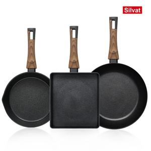 국내생산 홈쇼핑 완판! 실바트 까리노 IH 인덕션 프라이팬 3종 세트 (22멀티팬/24사각팬/28팬)