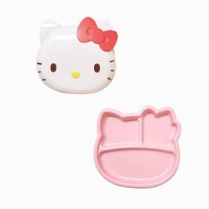 산리오 헬로키티 얼굴 식판 / 어린이 아동 간식 나눔 접시 / 소분 쟁반