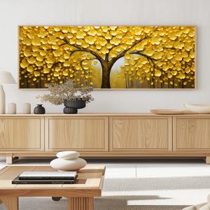 돈들어오는 황금 금전수 그림 액자 인테리어 골드 돈나무 거실 복도 사무실 나무풍경 추상화