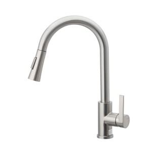 거위목 싱크대 수전 주방 씽크대 수전교체 무광 니켈 2WAY