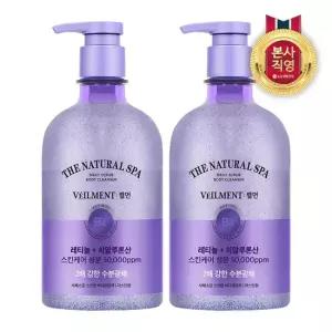 벨먼 스파 수분광채 스크럽 바디워시 600ml 자스민 x 2개