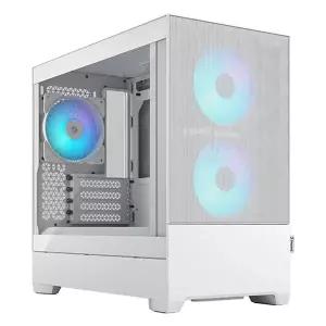 [서린공식] 프렉탈디자인 Pop Mini Air RGB Clear 강화유리 화이트
