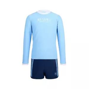 [레노마수영복](김해점)끈주머니증정 여아 스포티 배색 래쉬가드세트/GS2F921-BU