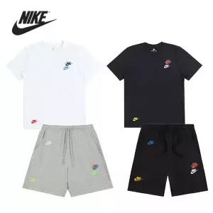 [하프클럽/나이키](SET)나이키 멀티 반팔티 + 멀티 쇼츠 팬츠 세트