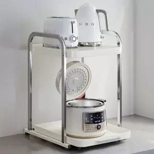 2단 슬라이딩 밥솥 전자렌지 선반 전자레인지 수납장 오븐 다이 렌지장 다용도 거치대