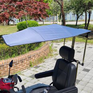 노인전동스쿠터 장애인휠체어 접이식 캐노피 햇빛가리개 휴모빌 나드리 나래 천막 차양막