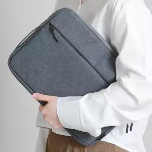 [에스티나인]뉴핸들 노트북파우치 가방 맥북 LG 그램 삼성 직장인 업무용 블랙 L(15-16)