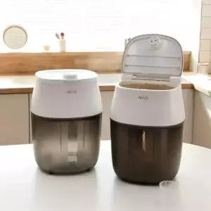 오토모 멀티 진공 쌀통 20kg 대용량 잡곡통 쌀보관통 집들이선물 쌀벌레퇴치 스마트 LOCK 진공